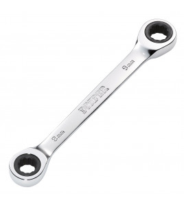 Draper HI-TORQ® Metric Double Ratchet Ring Spanner, 8 x 9mm