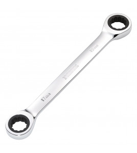 Draper HI-TORQ® Metric Double Ratchet Ring Spanner, 17 x 19mm