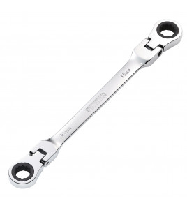 Draper HI-TORQ® Metric Flexible Head Double Ring Ratchet Spanner, 10 x 11mm