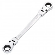 Draper HI-TORQ® Metric Flexible Head Double Ring Ratchet Spanner, 12 x 13mm
