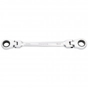 Draper HI-TORQ® Metric Flexible Head Double Ring Ratchet Spanner, 12 x 13mm
