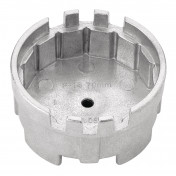 Oil Filter Wrench, 3/8 Sq. Dr., 70mm/14 Flutes