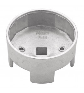 Oil Filter Wrench, 1/2 Sq. Dr., 74mm/14 Flutes