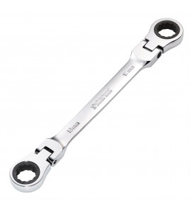 Draper HI-TORQ® Metric Flexible Head Double Ring Ratchet Spanner, 16 x 17mm