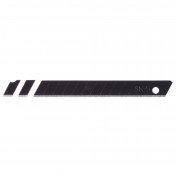 Snap-Off Segment Knife Blades, 9mm, Black (Pack of 10)