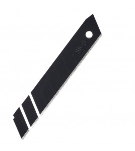 Snap-Off Segment Knife Blades, 18mm, Black (Pack of 10)