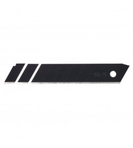 Snap-Off Segment Knife Blades, 18mm, Black (Pack of 10)
