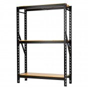 BUNKER® 14 Piece Modular 3 Tier Racking with Hardwood Shelving, 1500mm