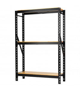 BUNKER® 14 Piece Modular 3 Tier Racking with Hardwood Shelving, 1500mm
