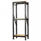 BUNKER® 14 Piece Modular 3 Tier Racking with Hardwood Shelving, 750mm