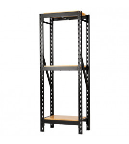 BUNKER® 14 Piece Modular 3 Tier Racking with Hardwood Shelving, 750mm