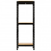 BUNKER® 14 Piece Modular 3 Tier Racking with Hardwood Shelving, 750mm