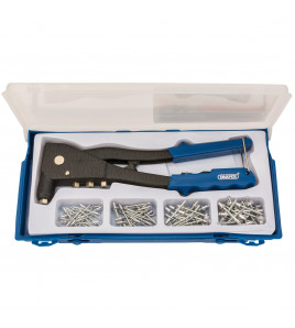 Hand Riveter Kit for Aluminium Rivets, 1 x Case
