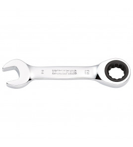 Draper HI-TORQ® Metric Stubby Ratchet Combination Spanner, 12mm