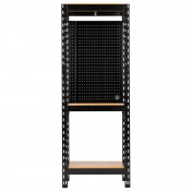 BUNKER® 17 Piece Modular 3 Tier Racking with Hardwood Shelving and Pegboards, 750mm