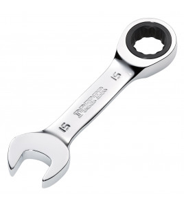 Draper HI-TORQ® Metric Stubby Ratchet Combination Spanner, 15mm