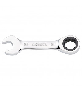 Draper HI-TORQ® Metric Stubby Ratchet Combination Spanner, 15mm