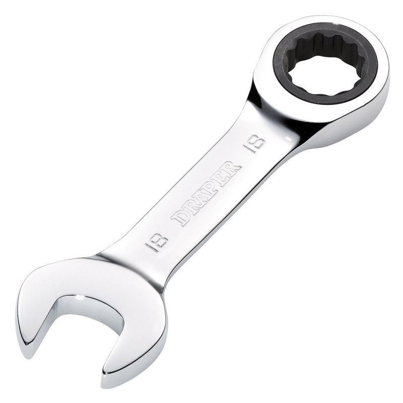 Draper HI-TORQ® Metric Stubby Ratchet Combination Spanner, 18mm