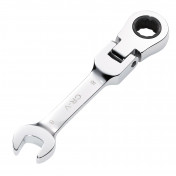 Draper HI-TORQ® Metric Stubby Flexible Head Ratchet Combination Spanner, 8mm