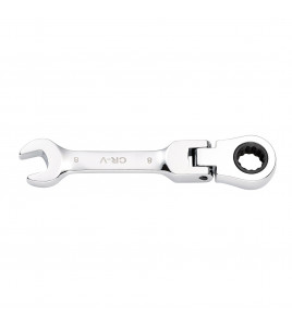 Draper HI-TORQ® Metric Stubby Flexible Head Ratchet Combination Spanner, 8mm