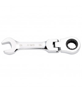 Draper HI-TORQ® Metric Stubby Flexible Head Ratchet Combination Spanner, 10mm