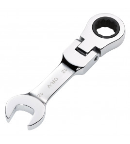Draper HI-TORQ® Metric Stubby Flexible Head Ratchet Combination Spanner, 12mm