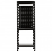BUNKER® 17 Piece Modular 3 Tier Racking with Stainless Steel Shelving and Pegboards, 750mm