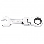 Draper HI-TORQ® Metric Stubby Flexible Head Ratchet Combination Spanner, 15mm