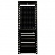 BUNKER® 13 Piece Modular Storage Combo 2 Tier Racking with Stainless Steel Shelving, Pegboard and Floor Cabinet, 750mm