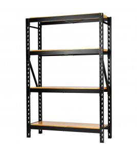BUNKER® 18 Piece Modular 4 Tier Racking with Hardwood Shelving, 1500mm