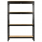 BUNKER® 18 Piece Modular 4 Tier Racking with Hardwood Shelving, 1500mm
