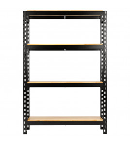 BUNKER® 18 Piece Modular 4 Tier Racking with Hardwood Shelving, 1500mm