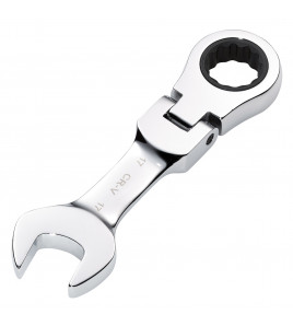 Draper HI-TORQ® Metric Stubby Flexible Head Ratchet Combination Spanner, 17mm