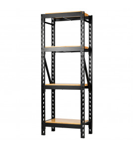 BUNKER® 21 Piece Modular 4 Tier Racking with Hardwood Shelving, 750mm