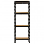 BUNKER® 21 Piece Modular 4 Tier Racking with Hardwood Shelving, 750mm