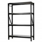 BUNKER® 18 Piece Modular 4 Tier Racking with Stainless Steel Shelving, 1500mm