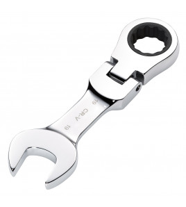 Draper HI-TORQ® Metric Stubby Flexible Head Ratchet Combination Spanner, 19mm