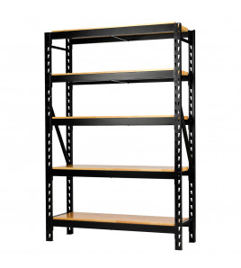 BUNKER® 22 Piece Modular 5 Tier Racking with Hardwood Shelving, 1500mm