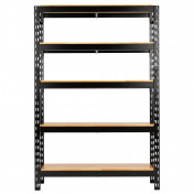 BUNKER® 22 Piece Modular 5 Tier Racking with Hardwood Shelving, 1500mm