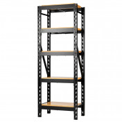 BUNKER® 22 Piece Modular 5 Tier Racking with Hardwood Shelving, 750mm