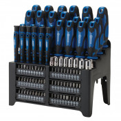 Screwdriver and Bit Set, Blue (103 Piece)