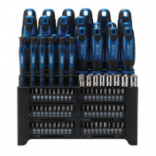 Screwdriver and Bit Set, Blue (103 Piece)