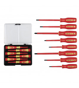 VDE Approved Fully Insulated Screwdriver and Precision Screwdriver Set (14 Piece)