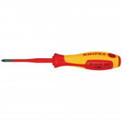 KNIPEX 98 24 01 SLS VDE Insulated Plus/Minus Screwdriver, PH/S1 x 80mm