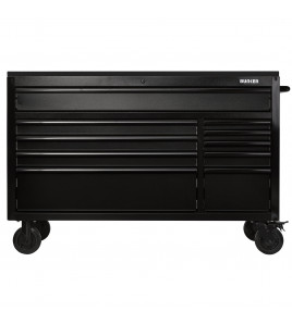 BUNKER® 10 Drawer Workbench Roller Tool Cabinet with Black Stainless Steel Worktop, 56