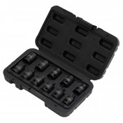 Impact Pipe Plug Socket Set, 3/8 Sq. Dr. (11 Piece)