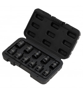Impact Pipe Plug Socket Set, 3/8 Sq. Dr. (11 Piece)