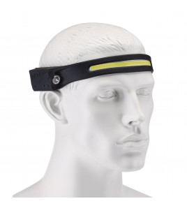 COB LED Rechargeable 2-in-1 Head Torch with Wave Sensor, 3W, 120/350 Lumens, USB-C Cable Supplied