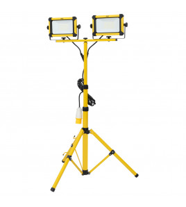 110V SMD LED Tripod Site Light, 2 x 50W, 12000 Lumens