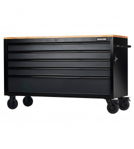 BUNKER® 5 Drawer Workbench Roller Tool Cabinet, 61, Grey